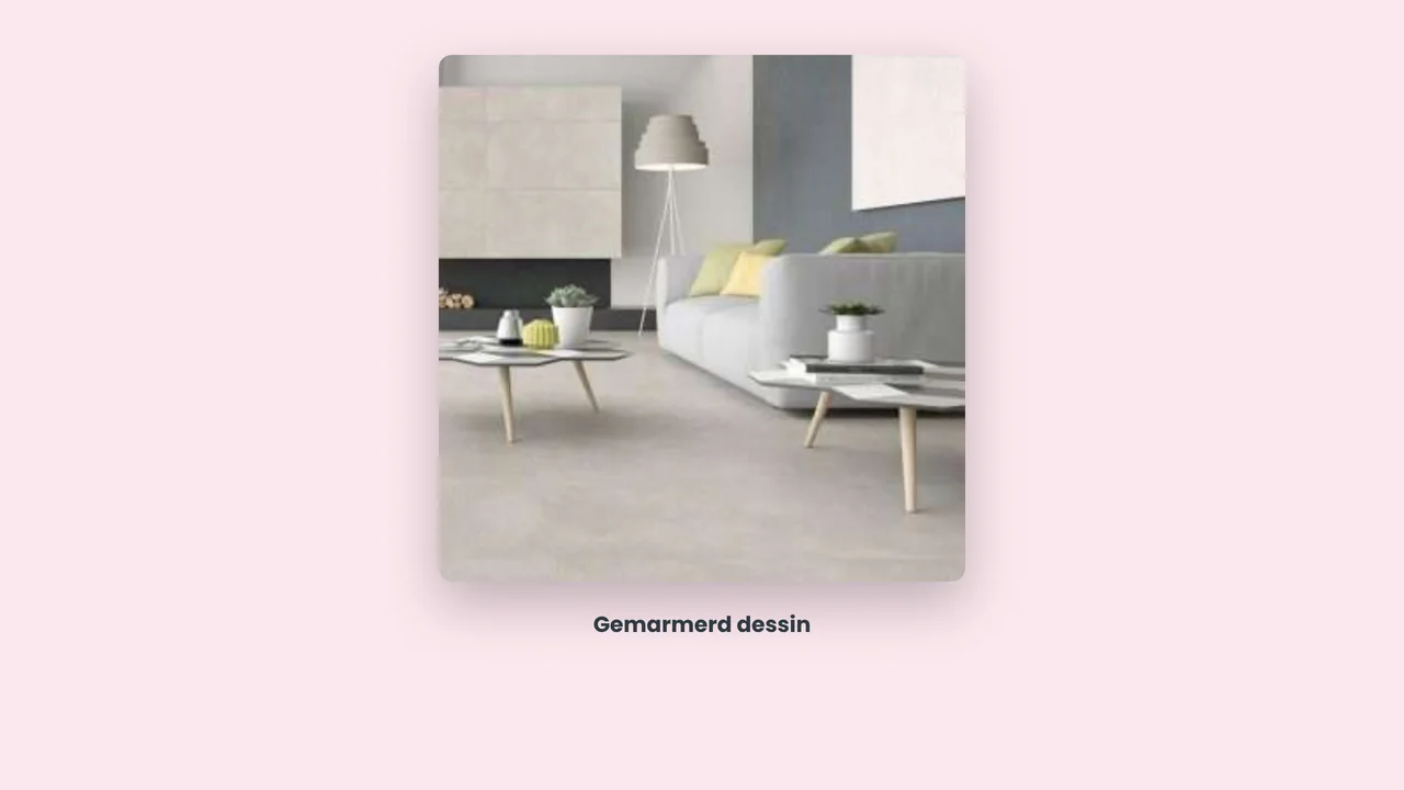 Marmoleum vloer in een licht interieur met een gemarmerd dessin