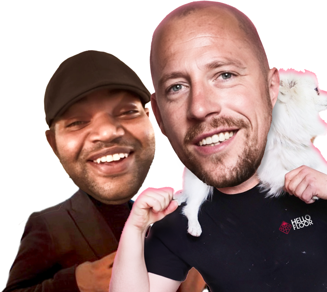 Nick en Brace bij de vlogopname